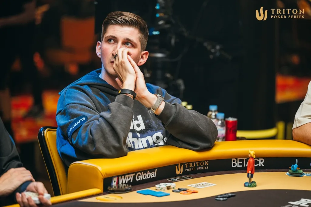 Newcomer Aliaksandr Shylko finishes 9th – Photo by Triton Poker Series